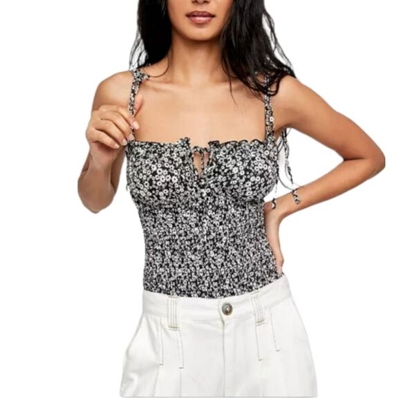 FREE PEOPLE Bardot Bodysuit Size SMALL - Picture 2 of 14